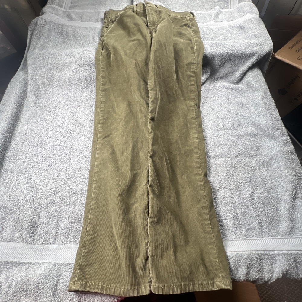 Levi's‎ 514 Corduroy Pants 34x32  Green Fine Wale Men's Jeans Baggy